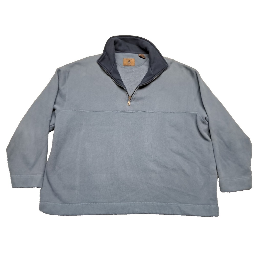 ST John's Bay Shirt Mens Sz XXL 2XL 1/4 Zip Pullover Long Sleeve Sweater Casual